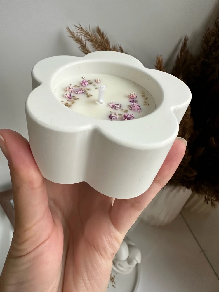 Idli Steamer Mold - 3D Plum Blossom รูปทรงกระบอกผู้ถือปากกาถ้วยเทียนแม่พิมพ์ซิลิโคน DIY Storage