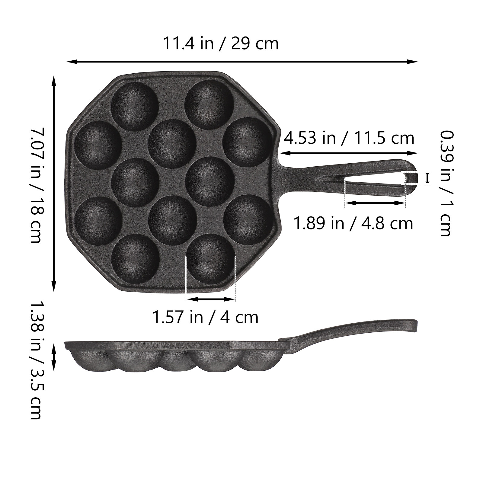 กระทะทำทาโกะยากิ 12 หลุม ทำจาก - Takoyaki Pan Cast บทวิจารณ์และราคา