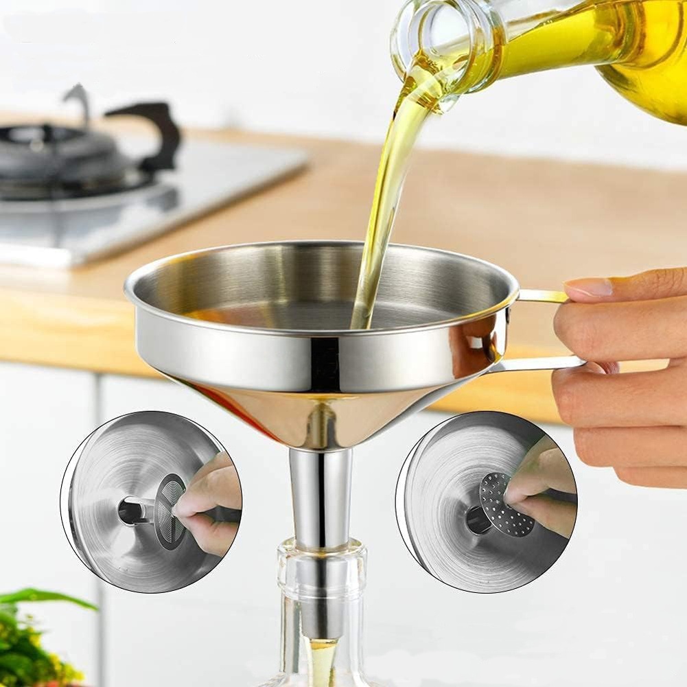 กรวยกรองน้ำมันสแตนเลส 1 ชิ้น ป - Home Cooking Help บทวิจารณ์และราคา