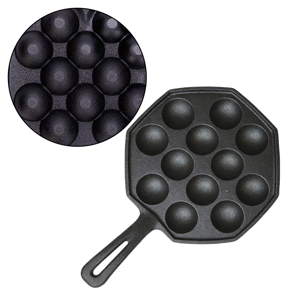 เครื่องทำทาโกะยากิเหล็กหล่อ 12 - Takoyaki Pan Cast บทวิจารณ์และราคา