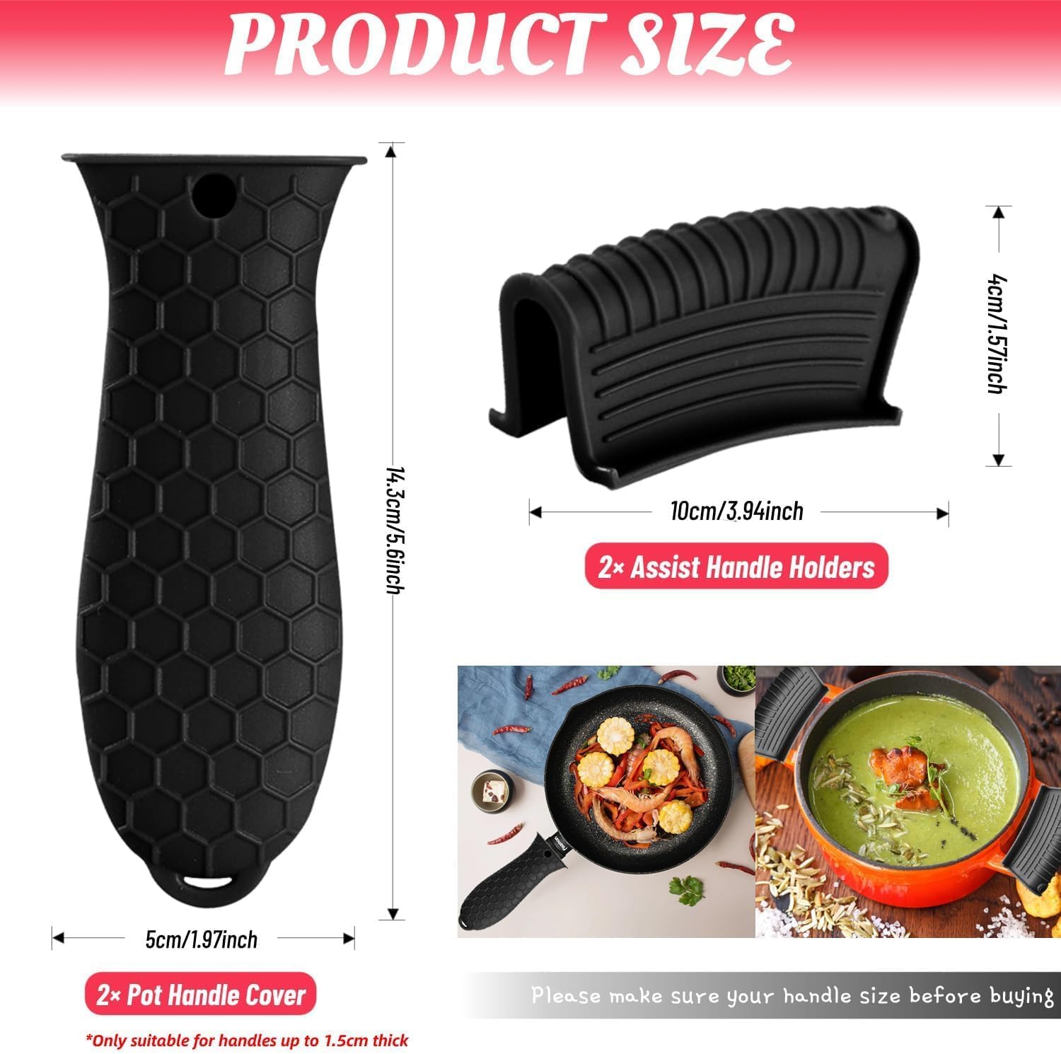 ฝาครอบด้ามจับซิลิโคนทนความร้อน - Dosa Pan Iron บทวิจารณ์และราคา