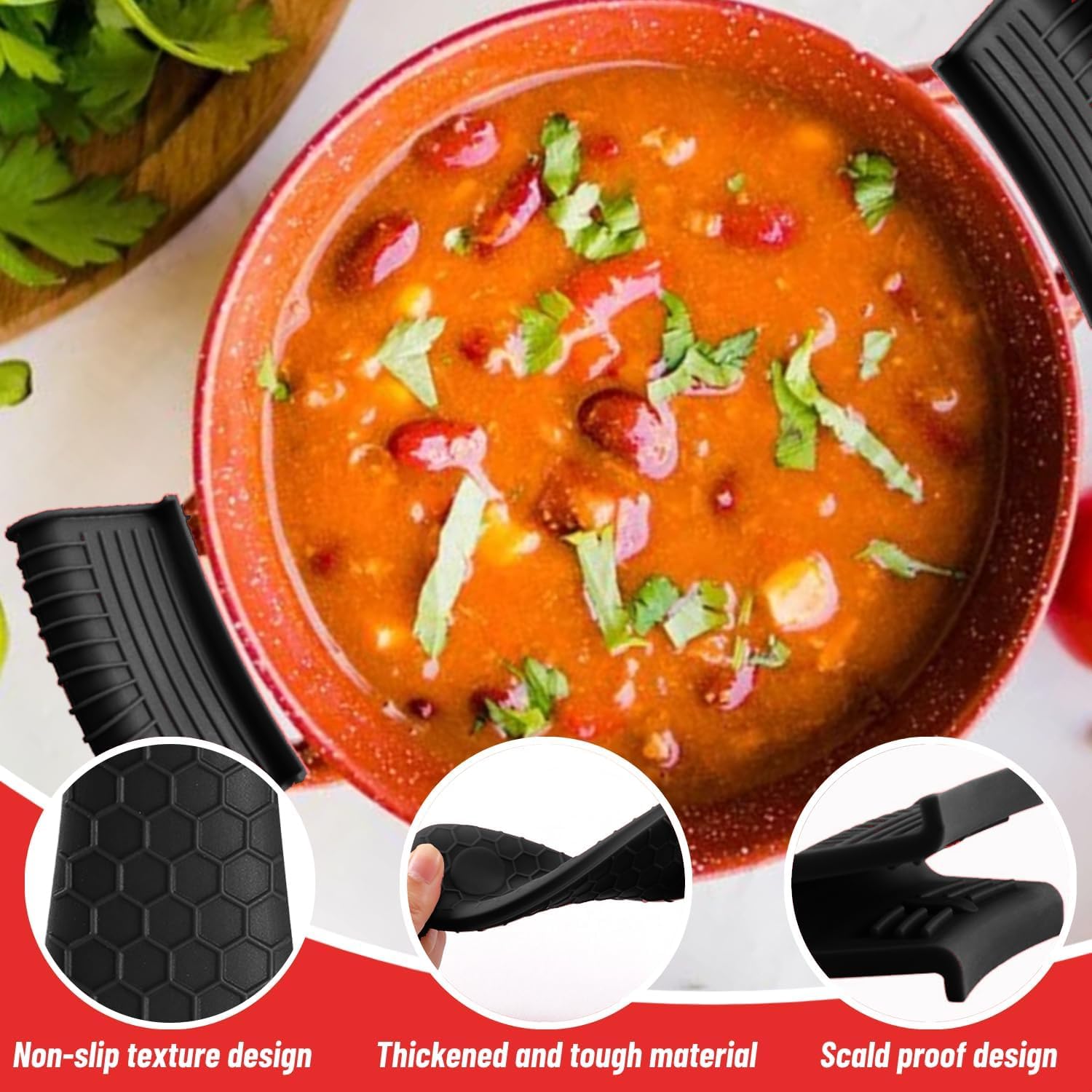 ฝาครอบด้ามจับซิลิโคนทนความร้อน - Dosa Pan Iron บทวิจารณ์และราคา