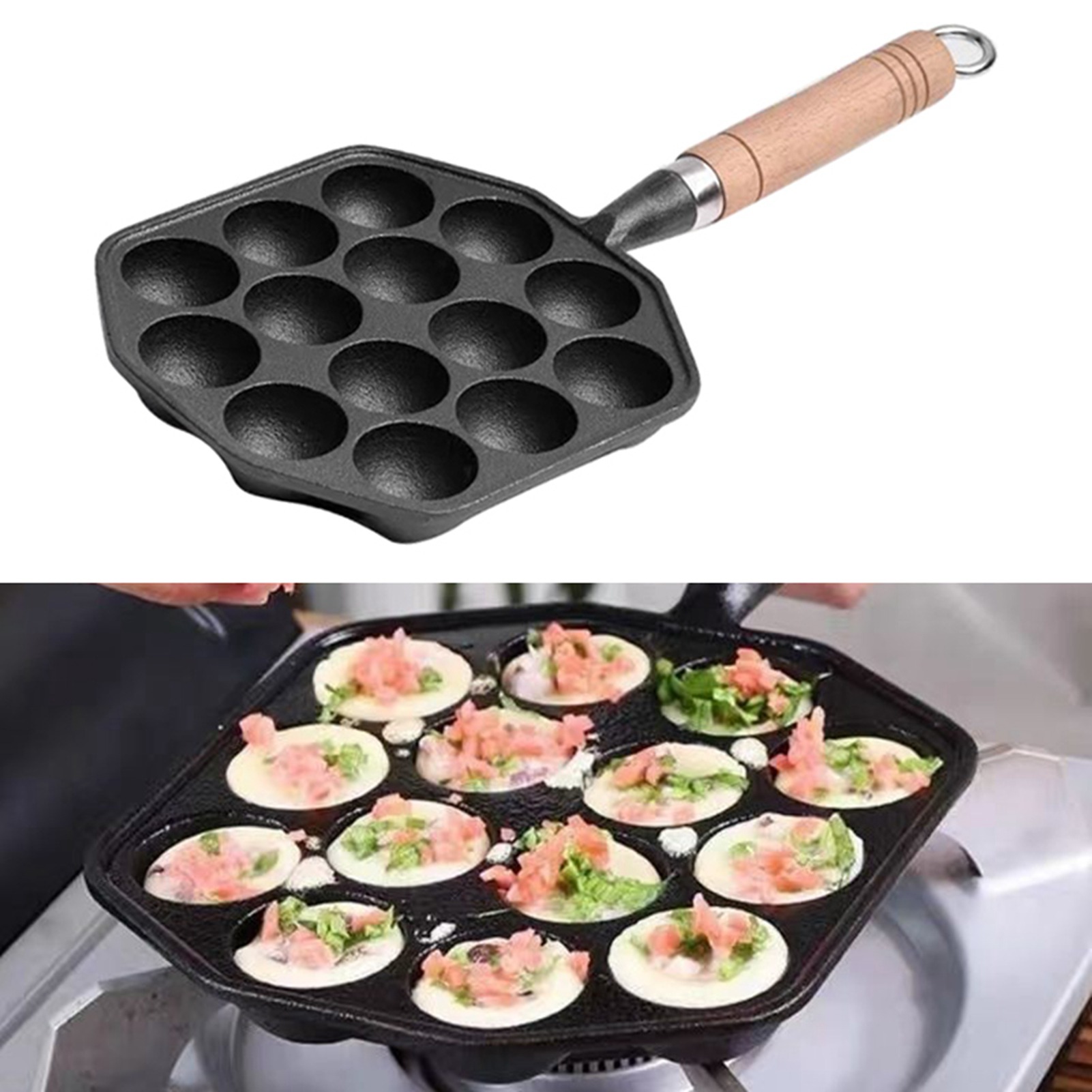 ถาดอบแพนเค้กบอล กระทะทำทาโกะยา - Takoyaki Pan Cast บทวิจารณ์และราคา