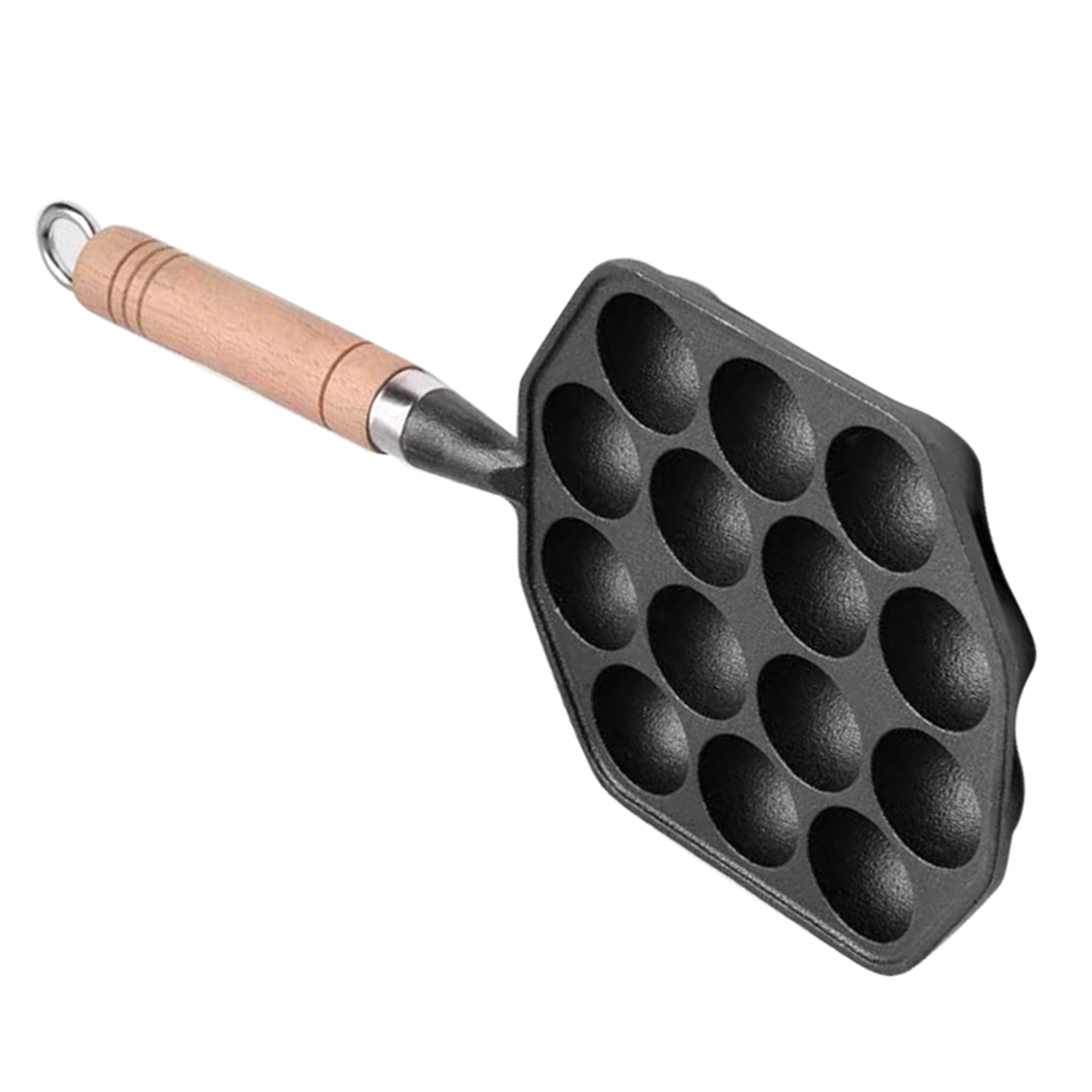 กระทะทาโกะยากิ14รูแบบไม่ติดกระ - Takoyaki Pan Cast บทวิจารณ์และราคา
