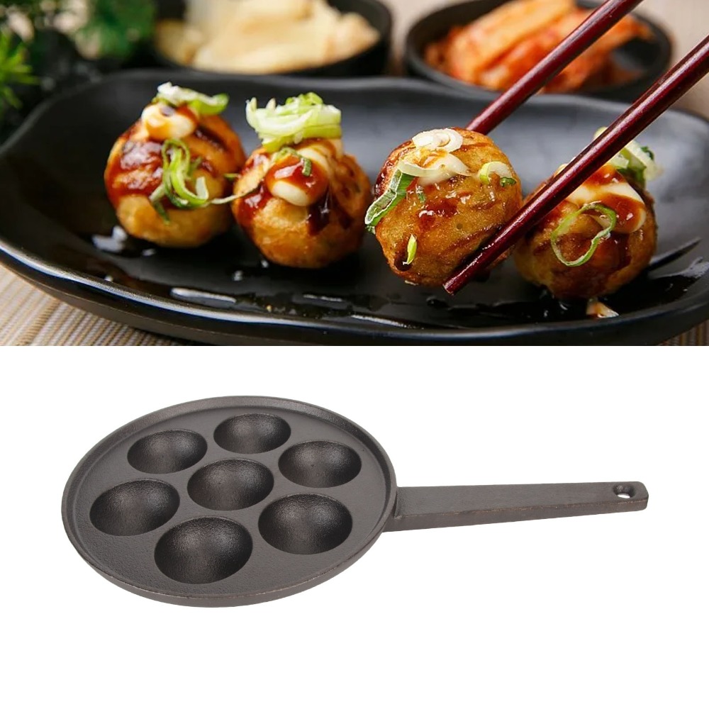 กระทะทาโกะยากิเหล็กหล่อ ขนาดเส - Takoyaki Pan Cast บทวิจารณ์และราคา