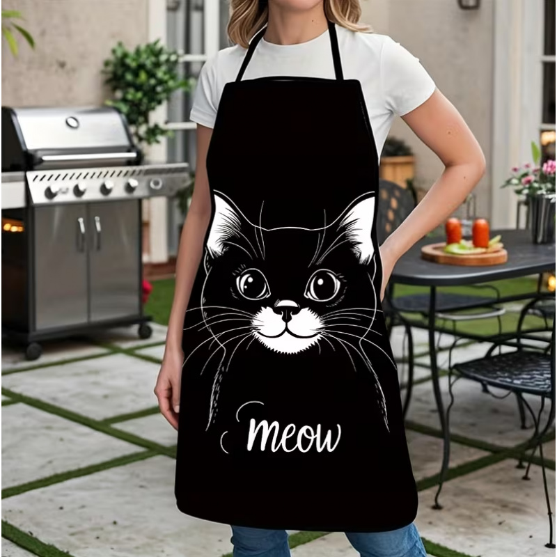 ผ้ากันเปื้อนลายแมวดำน่ารัก 1 ช - Home Cooking For Cats บทวิจารณ์และราคา