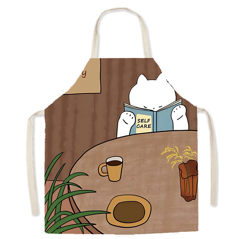 ผ้ากันเปื้อนลายแมวขาวน่ารัก สำ - Home Cooking For Cats บทวิจารณ์และราคา