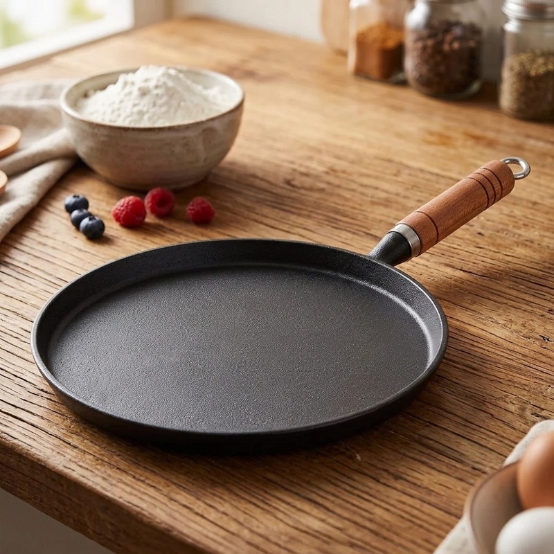 กระทะเหล็กหล่อขนาด 20/23/26 ซม - Dosa Pan Iron บทวิจารณ์และราคา