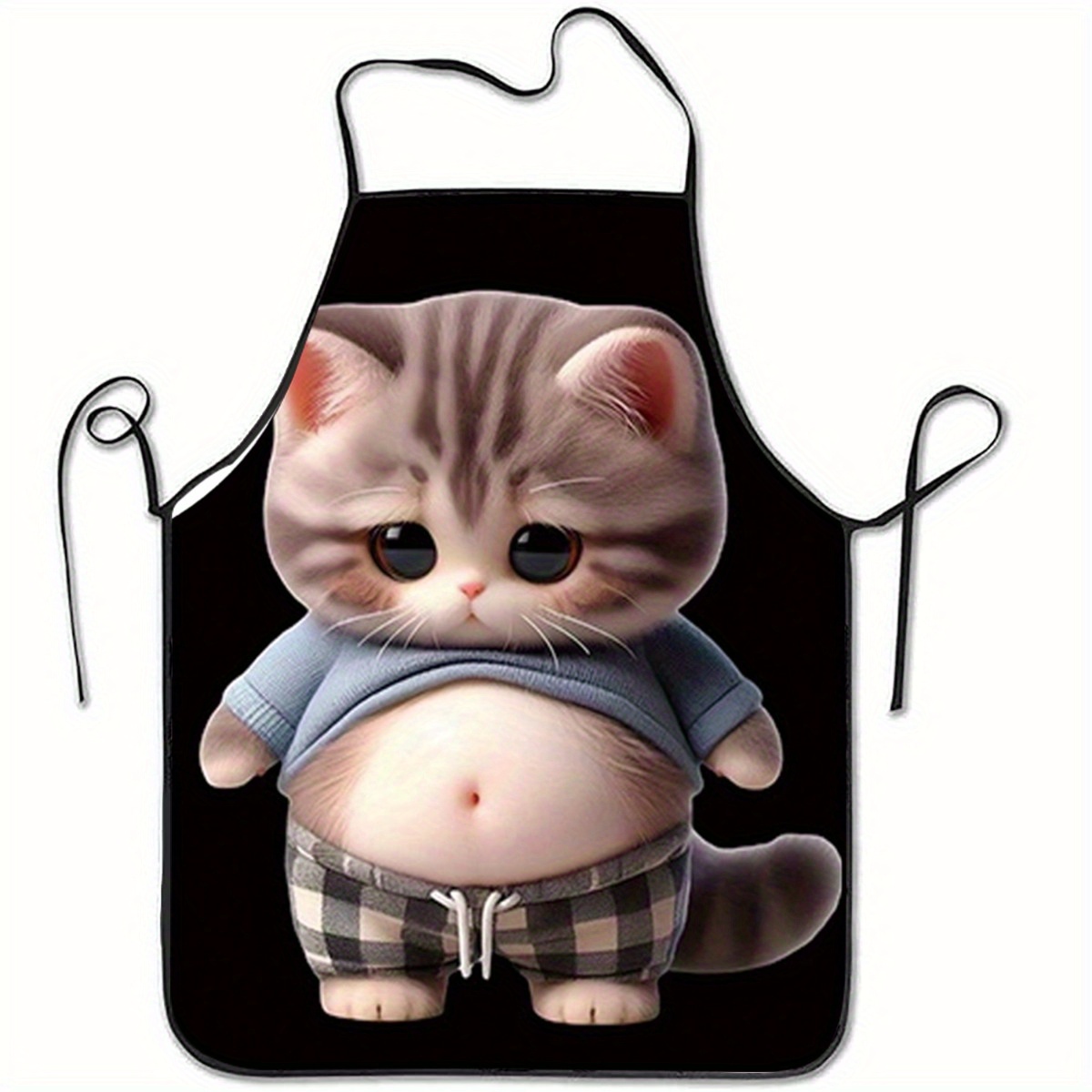 ผ้ากันเปื้อนลายการ์ตูนแมวน่ารั - Home Cooking For Cats บทวิจารณ์และราคา