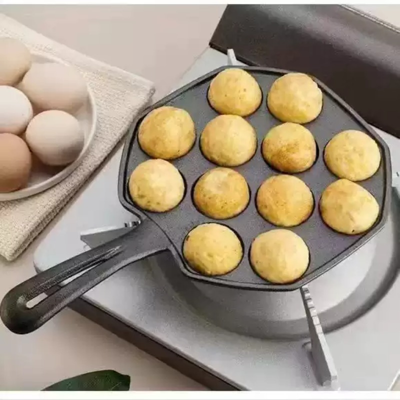 กระทะเหล็กหล่อเคลือบสารกันติด  - Takoyaki Pan Cast บทวิจารณ์และราคา