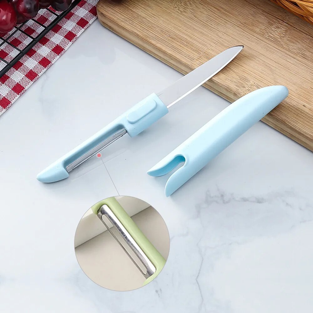 Two in One Peeler สแตนเลสผลไม้ - Home Cooking Help บทวิจารณ์และราคา