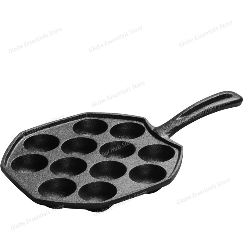 กระทะทาโกะยากิ 12 หลุม ด้ามจับ - Takoyaki Pan Cast บทวิจารณ์และราคา