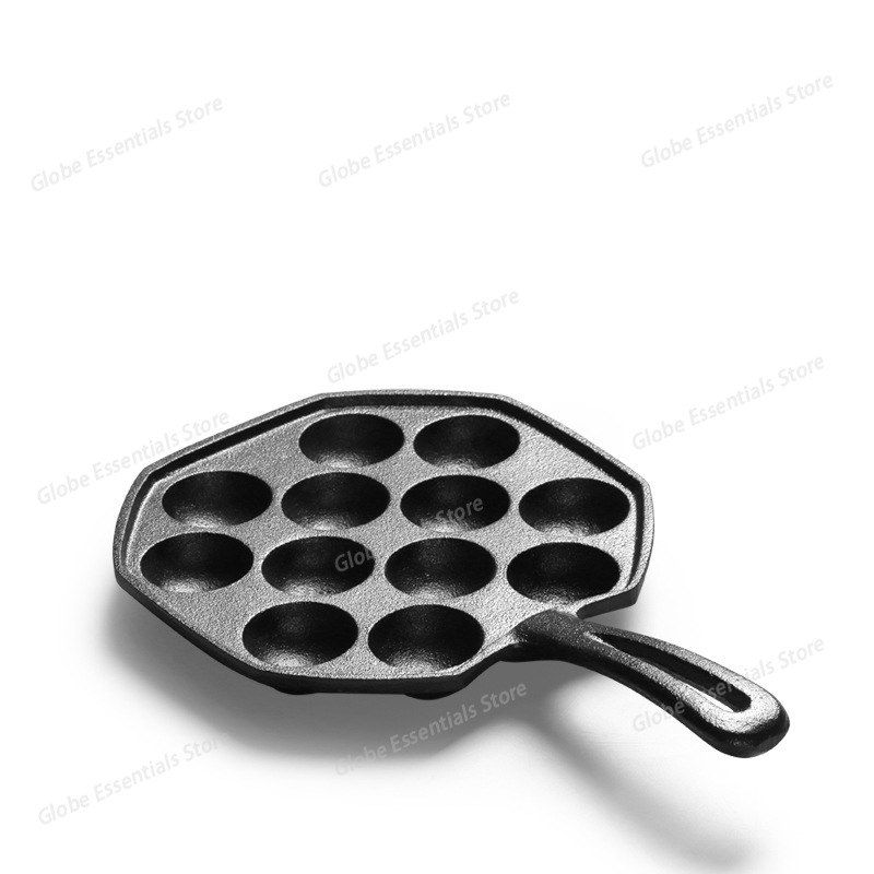 กระทะทาโกะยากิ 12 หลุม ด้ามจับ - Takoyaki Pan Cast บทวิจารณ์และราคา