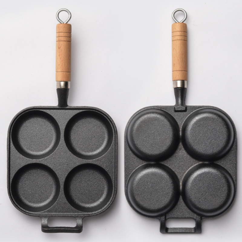 กระทะเหล็กหล่อแบบ 2/4 ช่องยี่ห - Dosa Pan Iron บทวิจารณ์และราคา