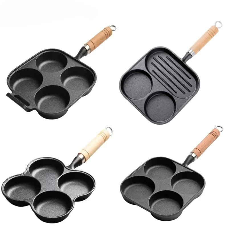 กระทะเหล็กหล่อแบบ 2/4 ช่องยี่ห - Dosa Pan Iron บทวิจารณ์และราคา