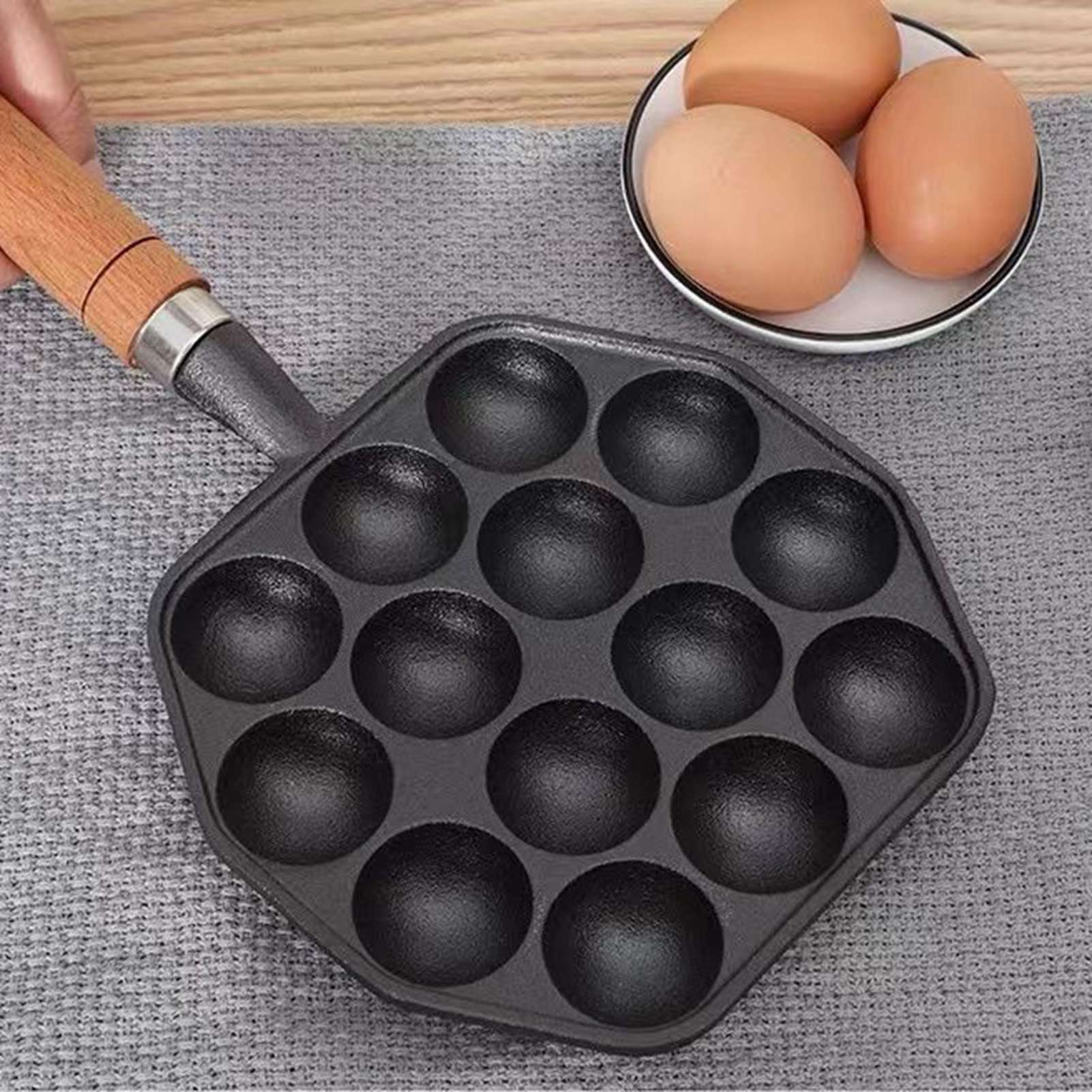 กระทะย่างทาโกะยากิทําความสะอาด - Takoyaki Pan Cast บทวิจารณ์และราคา