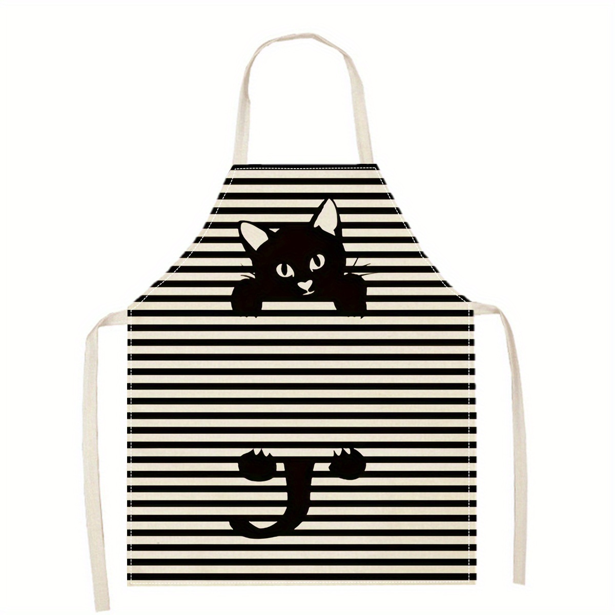 ผ้ากันเปื้อนลินินลายแมวตลกใส่แ - Home Cooking For Cats บทวิจารณ์และราคา